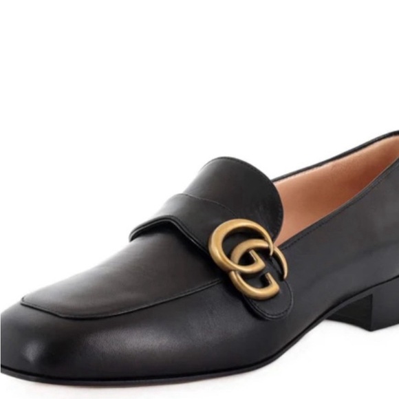 Gucci Shoes - NEW GUCCI Double G Black Leather Loafers!